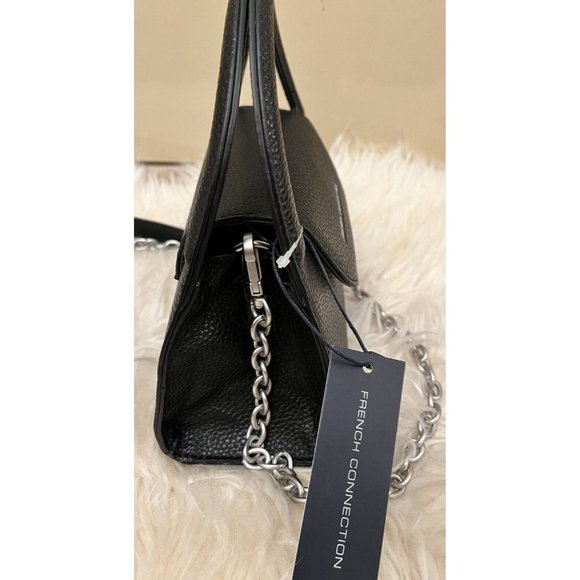 NWT FRENCH CONNECTION GRACIE PEBBLE CUT OUT HANDLE CROSSBODY HAND BAG - Picture 5 of 6